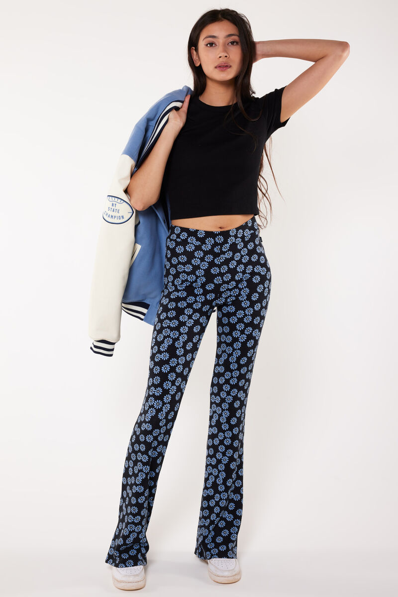 Women Flared pants Cici Blue/black | America Today