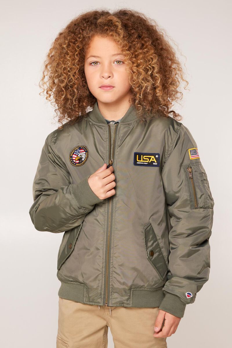 Boys Bomber jacket Jules JR Army | America Today