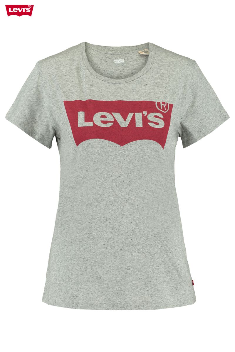Damen T-shirt Levi's The perfect tee Grau Online Kaufen