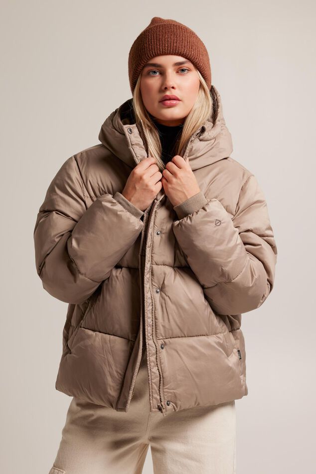 Women Winter jacket Joana Taupe | America Today