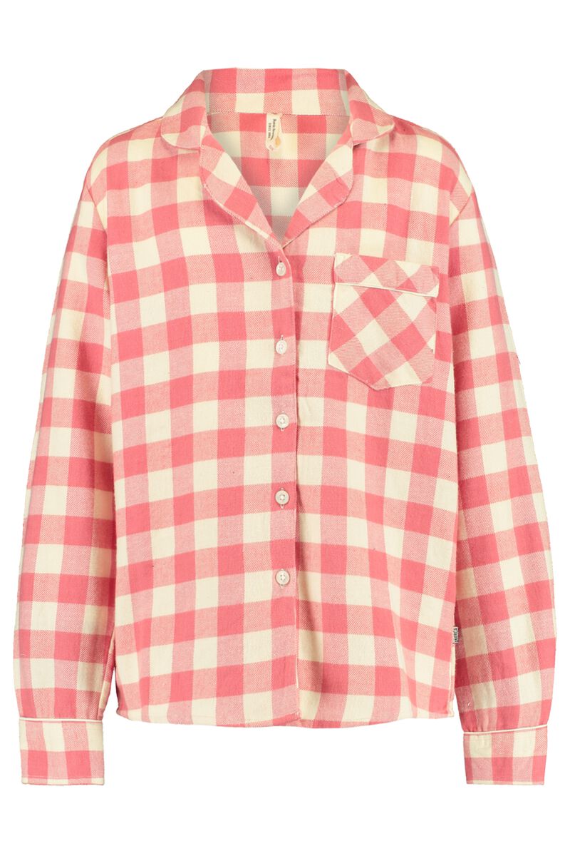 Meisjes Pyjama Flanel shirt Labello Salmon