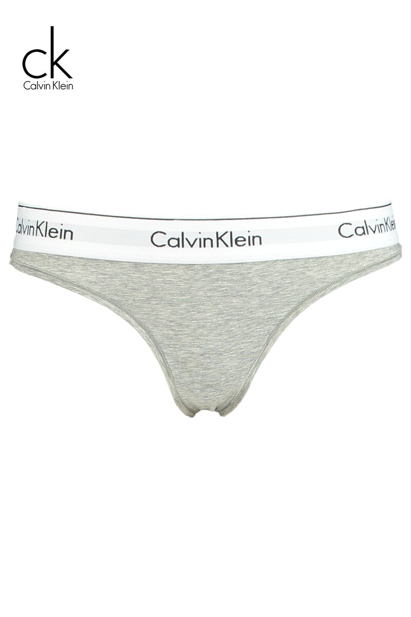 Damen String Calvin Klein Grey melange | America Today
