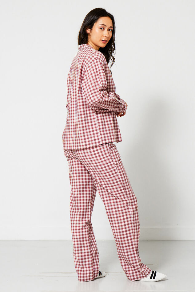 Women Pyjama Loyce top Brown/pink | America Today