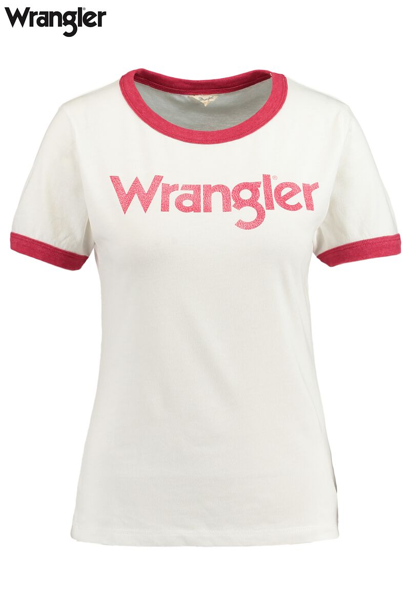 Dames T-shirt Wrangler Retro Red | America Today