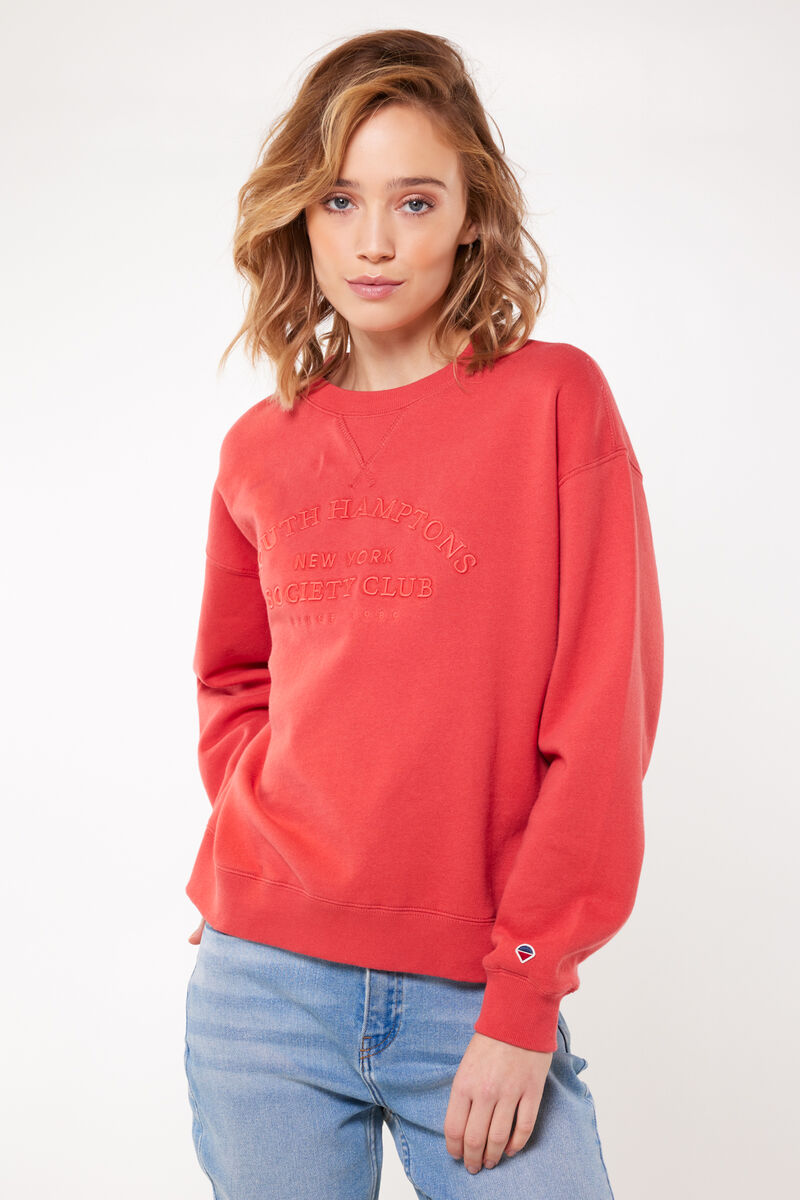 Dames Sweater Scarlet Rood | America Today