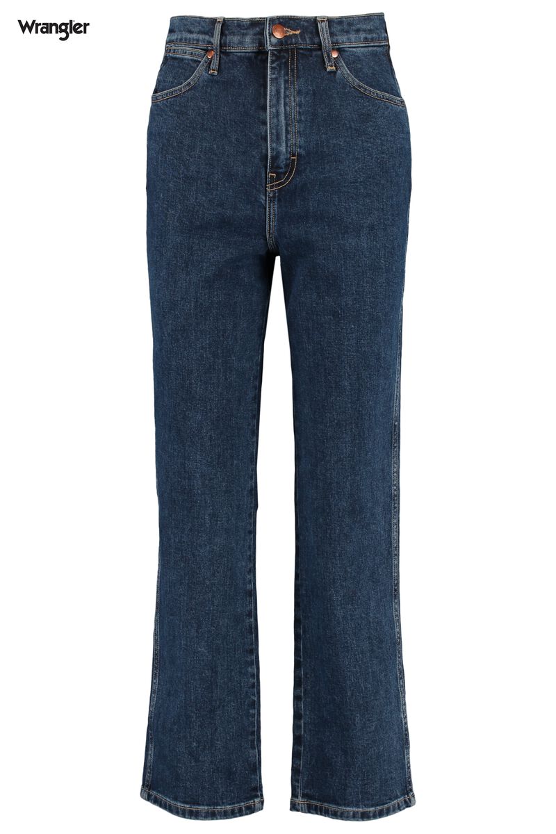 Dames Wrangler jeans high waist Denim blue