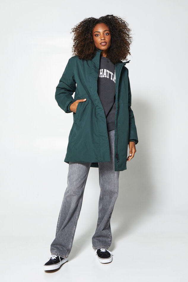 Women Winter jacket Jaya Midnight green | America Today