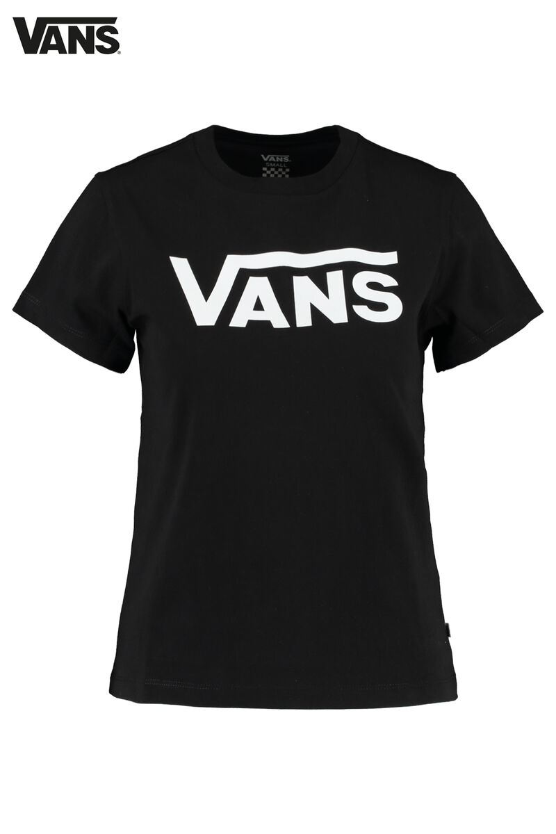 Dames T-shirt Vans Flying Crew Black | America Today
