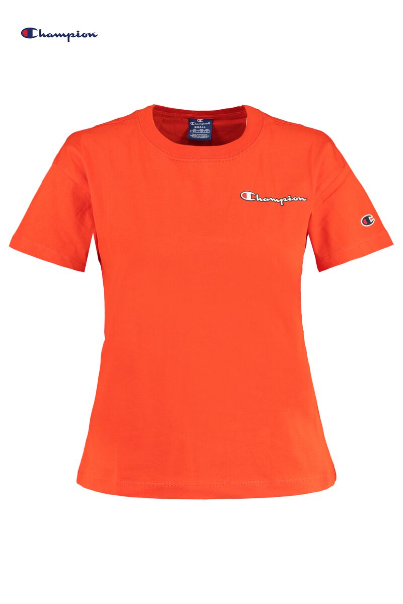Women T-shirt Champion Orange Buy Online