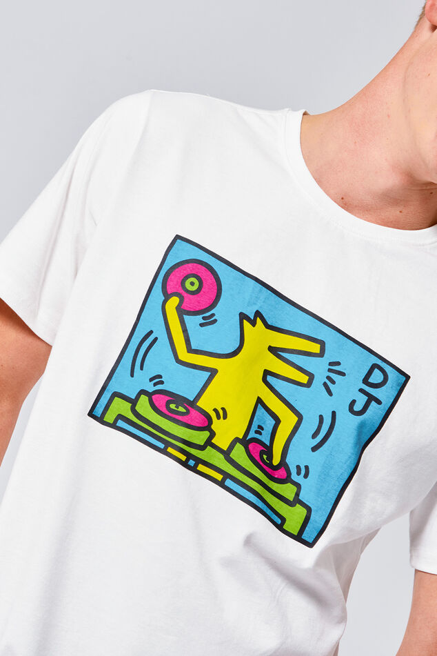 Men T-shirt Keith Haring Esai Off white