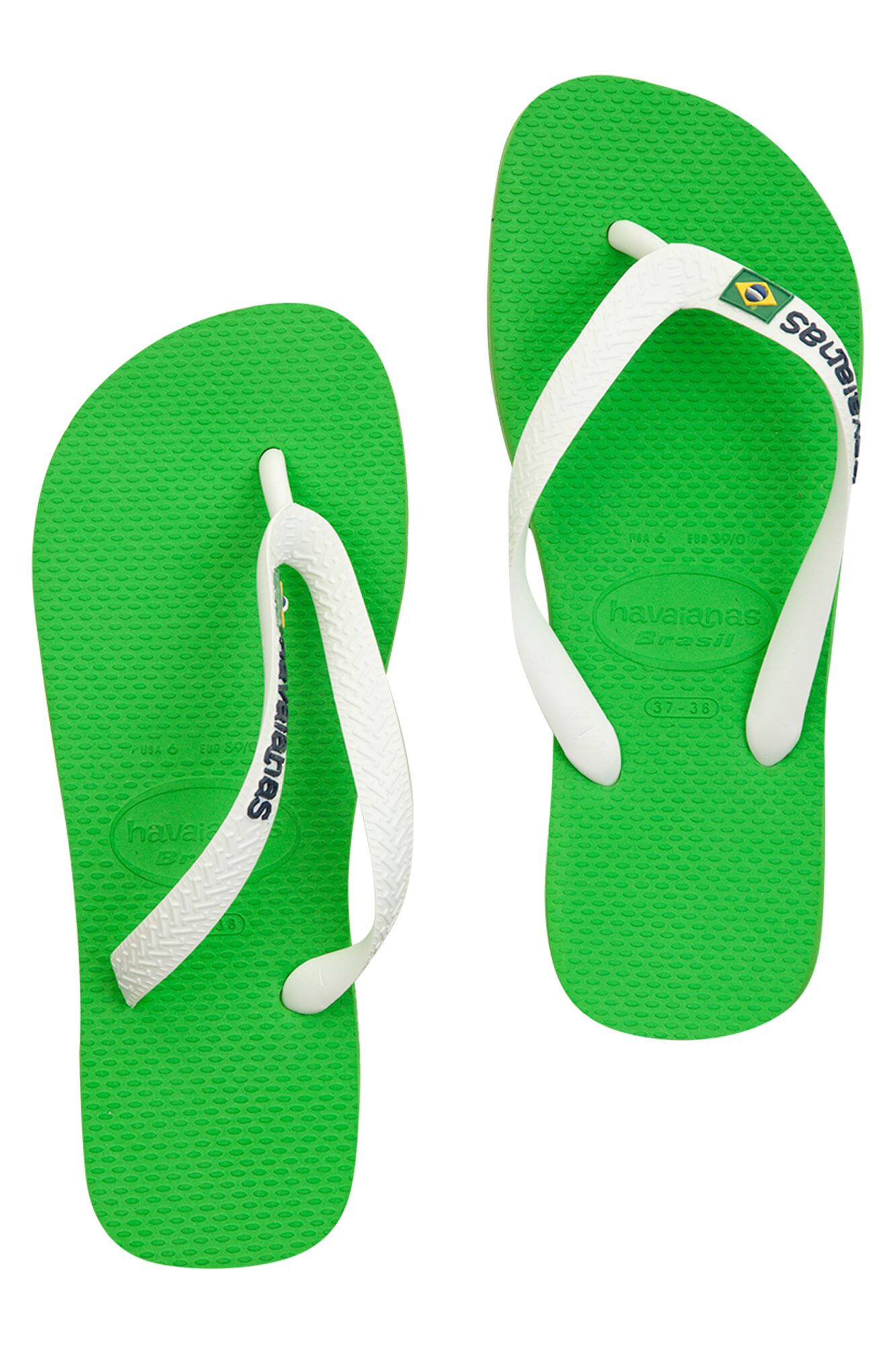 Men Havaianas Brasil logo slippers Green Buy Online