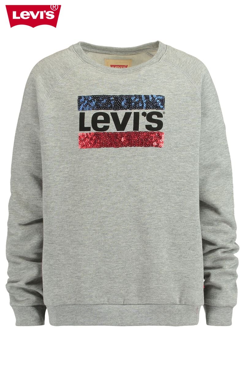 Meisjes Sweater Levi's Brush Sweatshirt Grijs Online Kopen