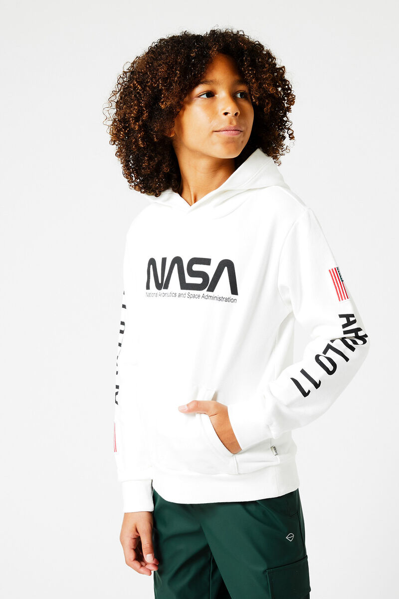 Jungen NASA hoodie mit Print Off white | America Today