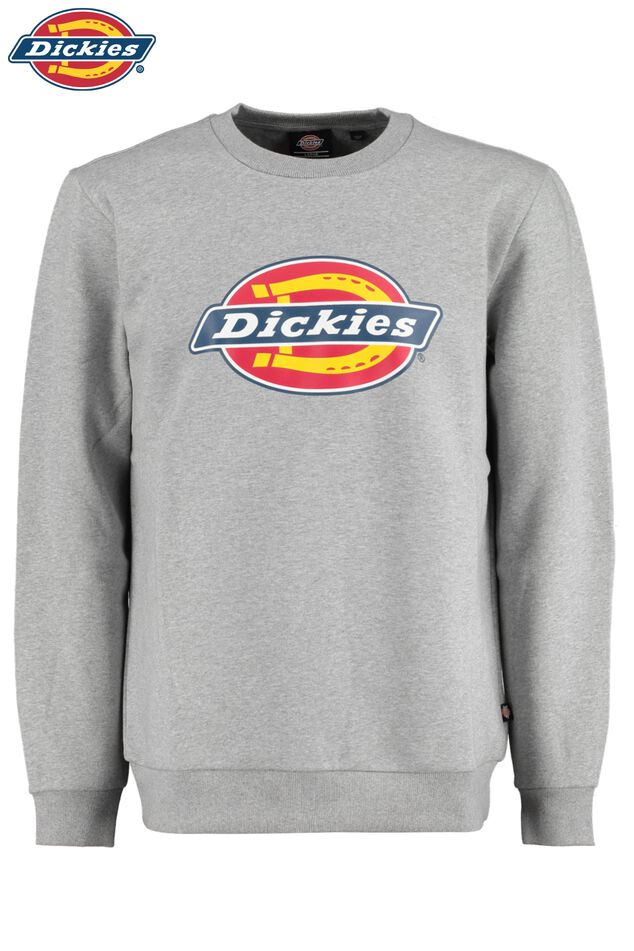 Heren Dickies sweater logo print Grey melange