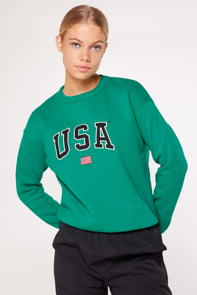 Dames Sweater Soel Pine green | America Today