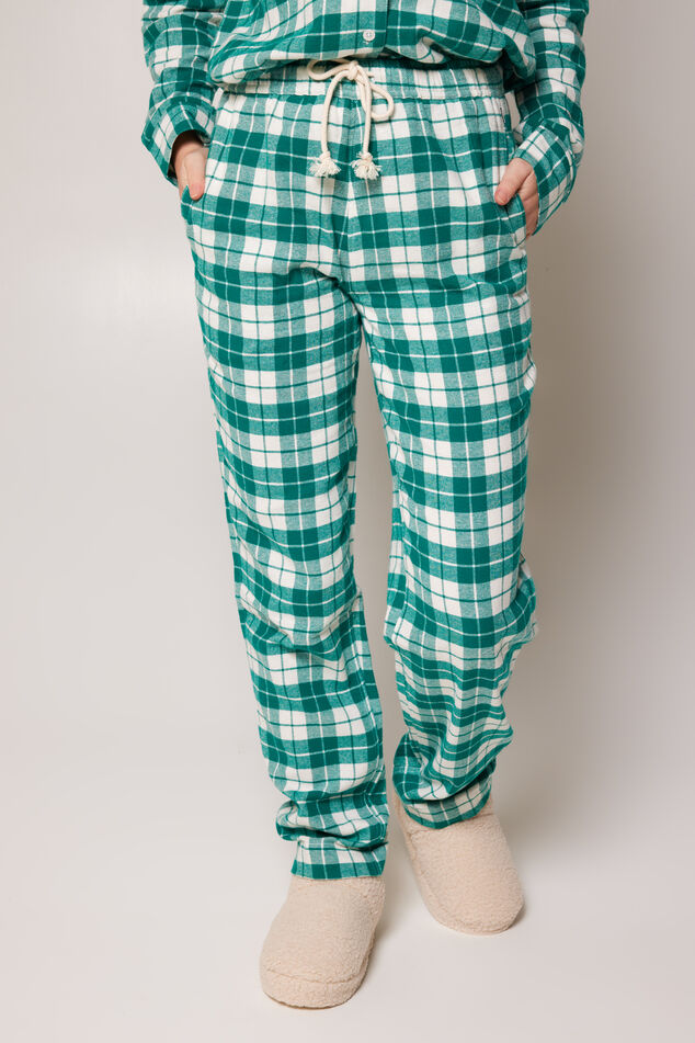 Dames Pyjamabroek Labello bottom White/green