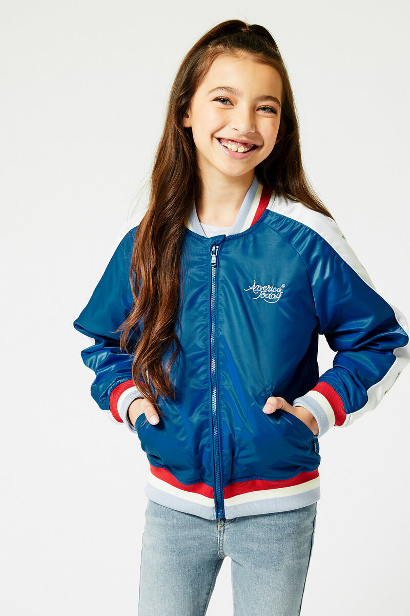 Meisjes Varsity jacket Blauw | America Today
