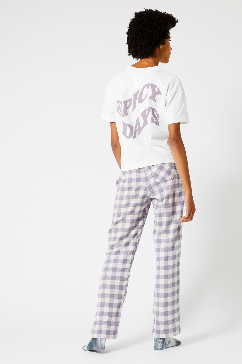 Femmes Pantalon de pyjama Labello Bottom Violet