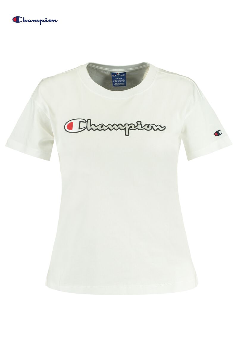 Femmes T-shirt Champion Blanc Acheter en Ligne