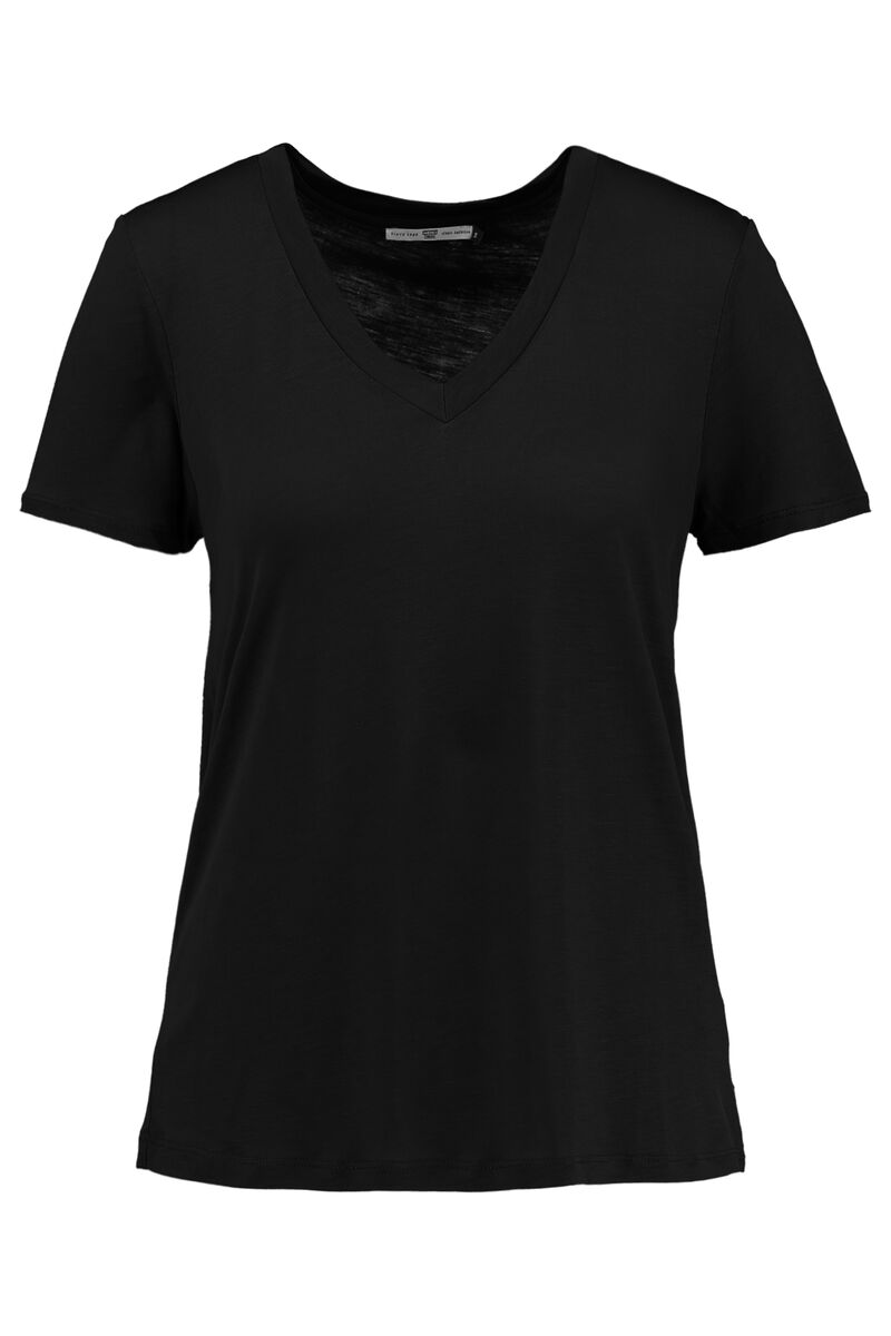 Dames Basic T-shirt Elle Black | America Today