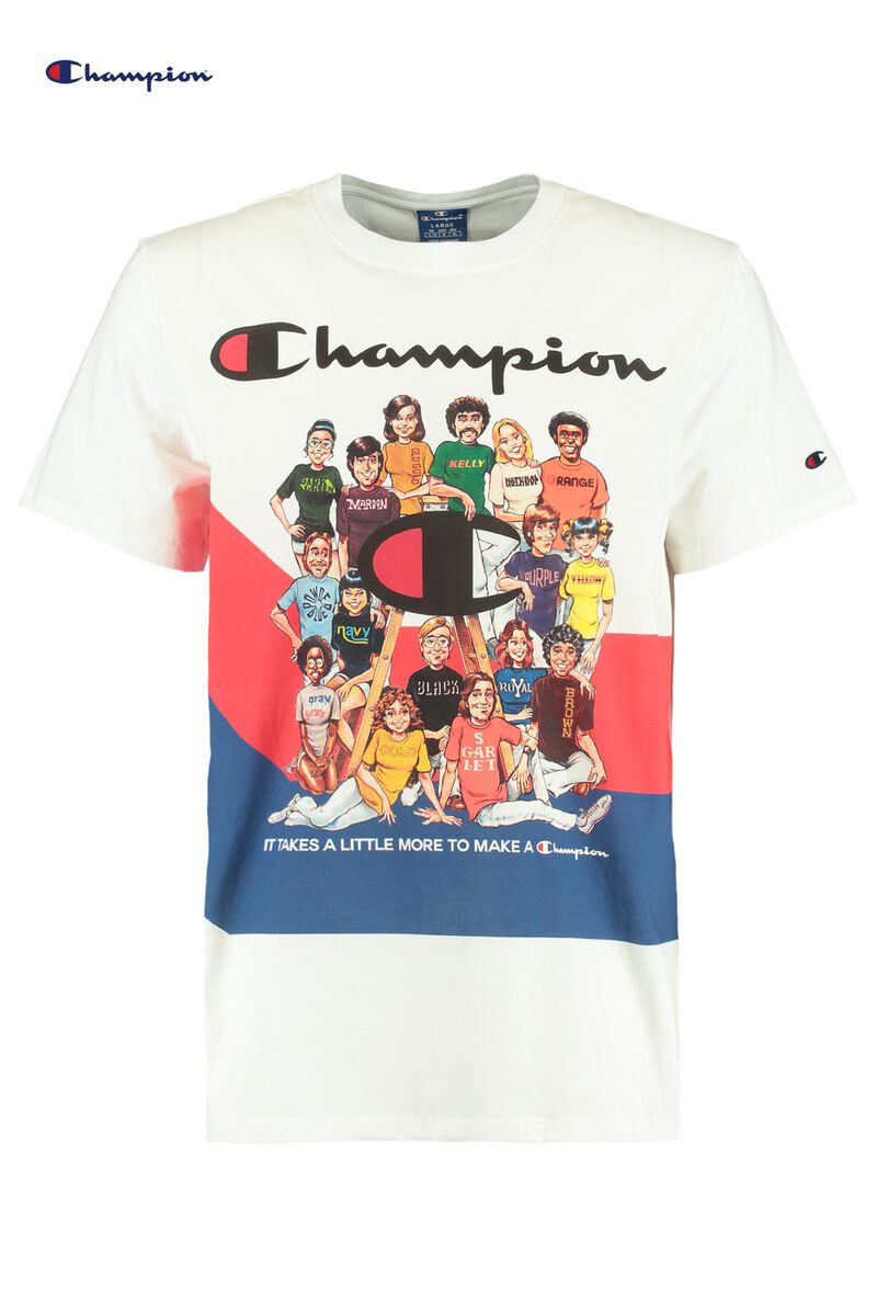 Men T-shirt Champion White Buy Online | America Today