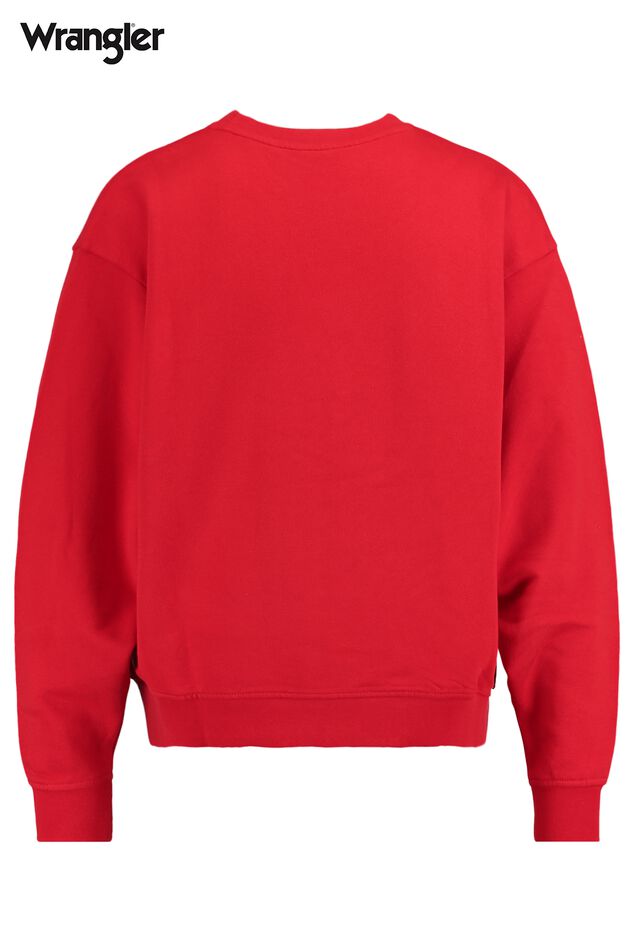 Dames Sweater Wrangler Logo Red | America Today