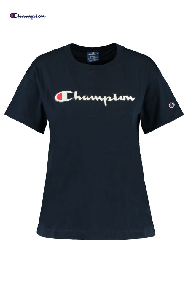 Damen T-shirt Champion Navy | America Today