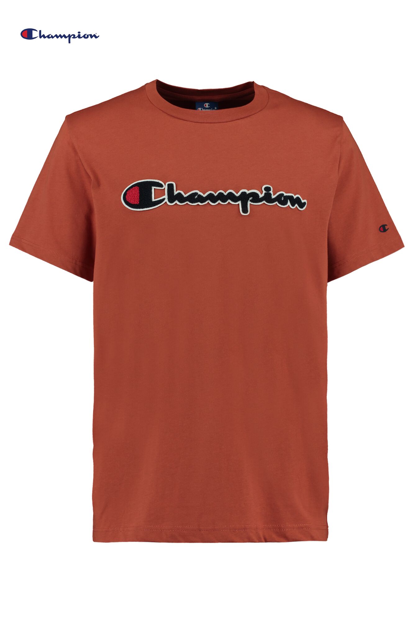 Men T-shirt Champion Crewneck Orange Buy Online