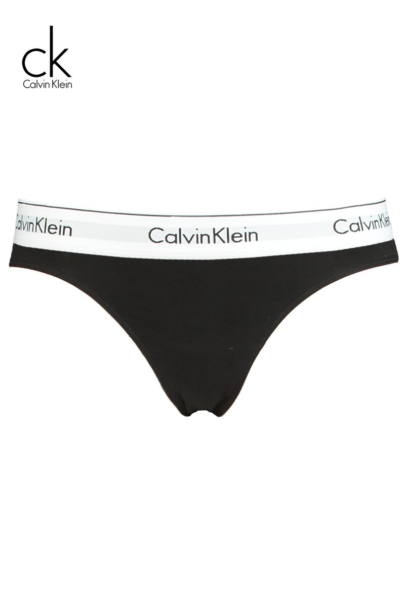 Women Thong Calvin Klein Modern cotton Black Buy Online