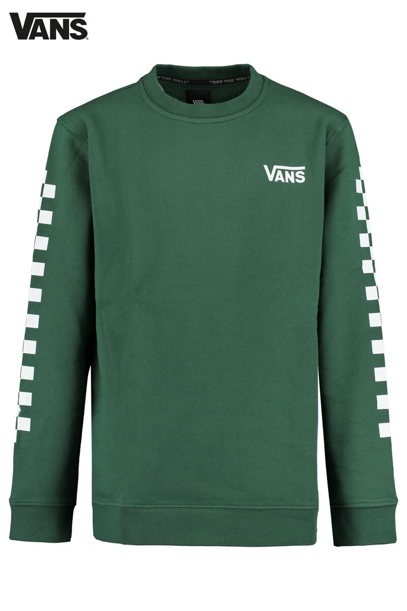 Boys Sweater Vans Ecposition check Pine green