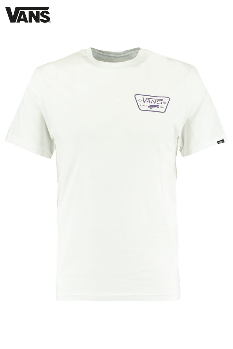 Eerste lava Ongeautoriseerd Heren T-shirt Vans Patch White/purple | America Today