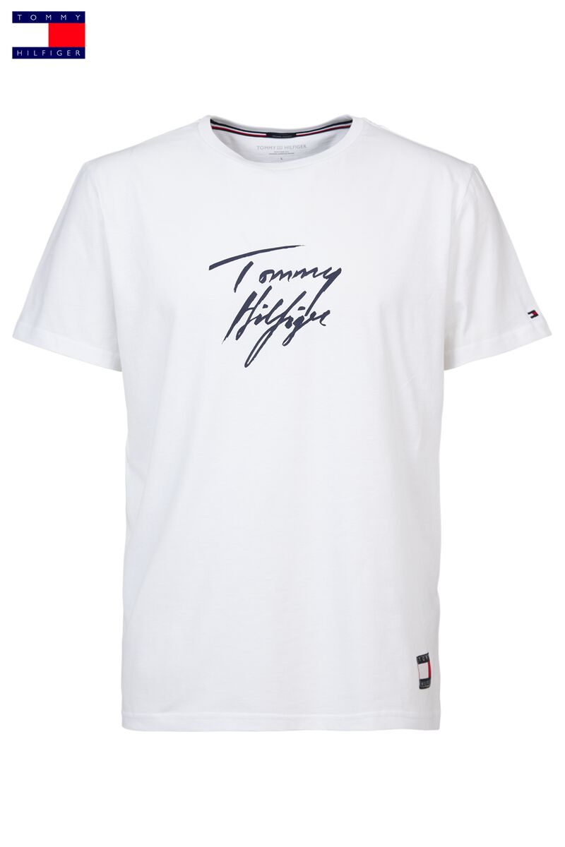 Men T-shirt Tommy Hilfiger Logo White Buy Online