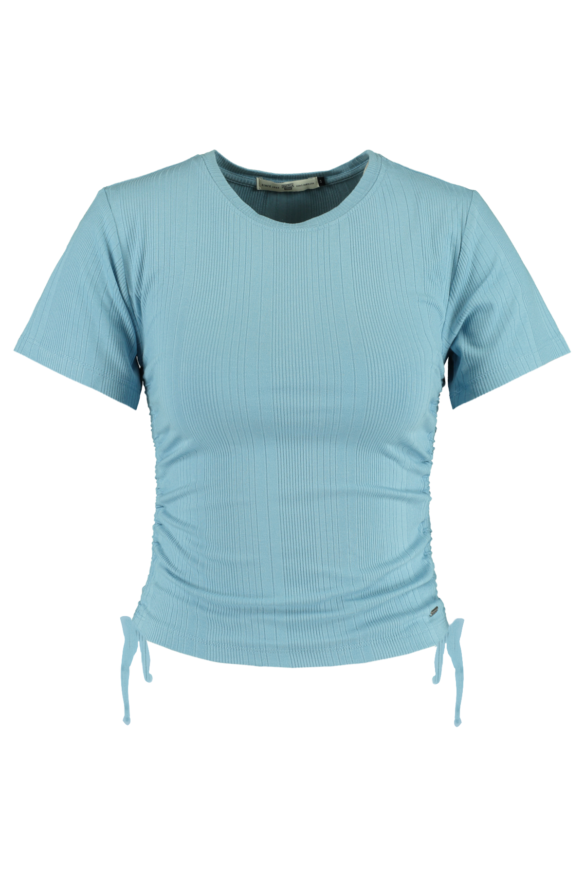 Damen T-shirt mit Kordelzug Blau | America Today