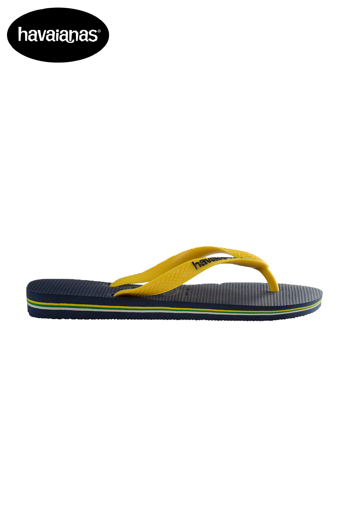 Heren Havaianas Brasil logo slippers Blue/yellow