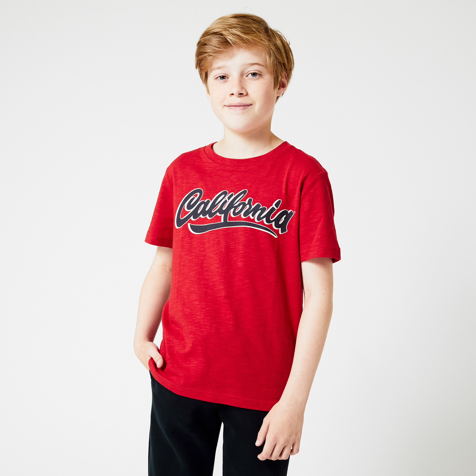 Boys T-shirt print Red | America Today
