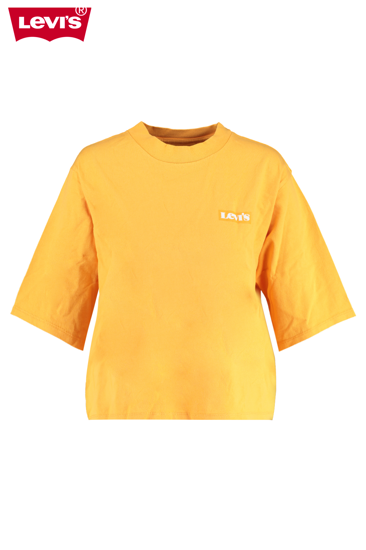 Dames Levi's t-shirt Heavy Weight Right On Tee Oranje Online Kopen