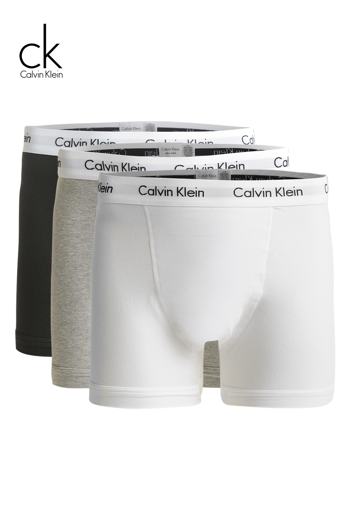 Heren Boxershort Calvin Klein 3-pack Grey melange