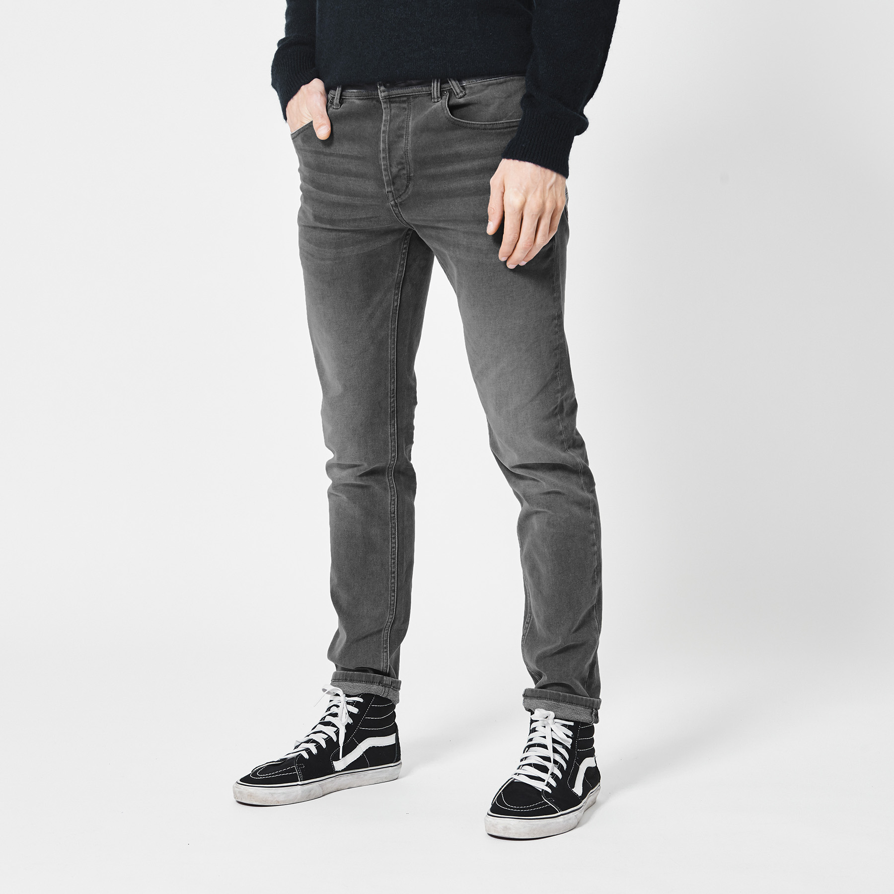 Men Slim fit jeans Grey | America Today