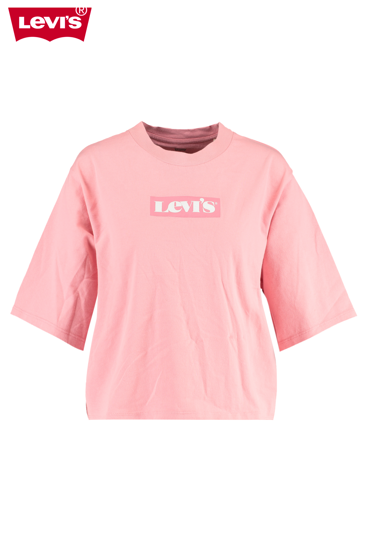 Women Levi's t-shirt Heavy weight right on tee Pink Buy Online